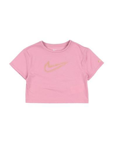 Nike Babies'  Shine Pack Boxy Tee Toddler Girl T-shirt Pink Size 3 Cotton, Polyester