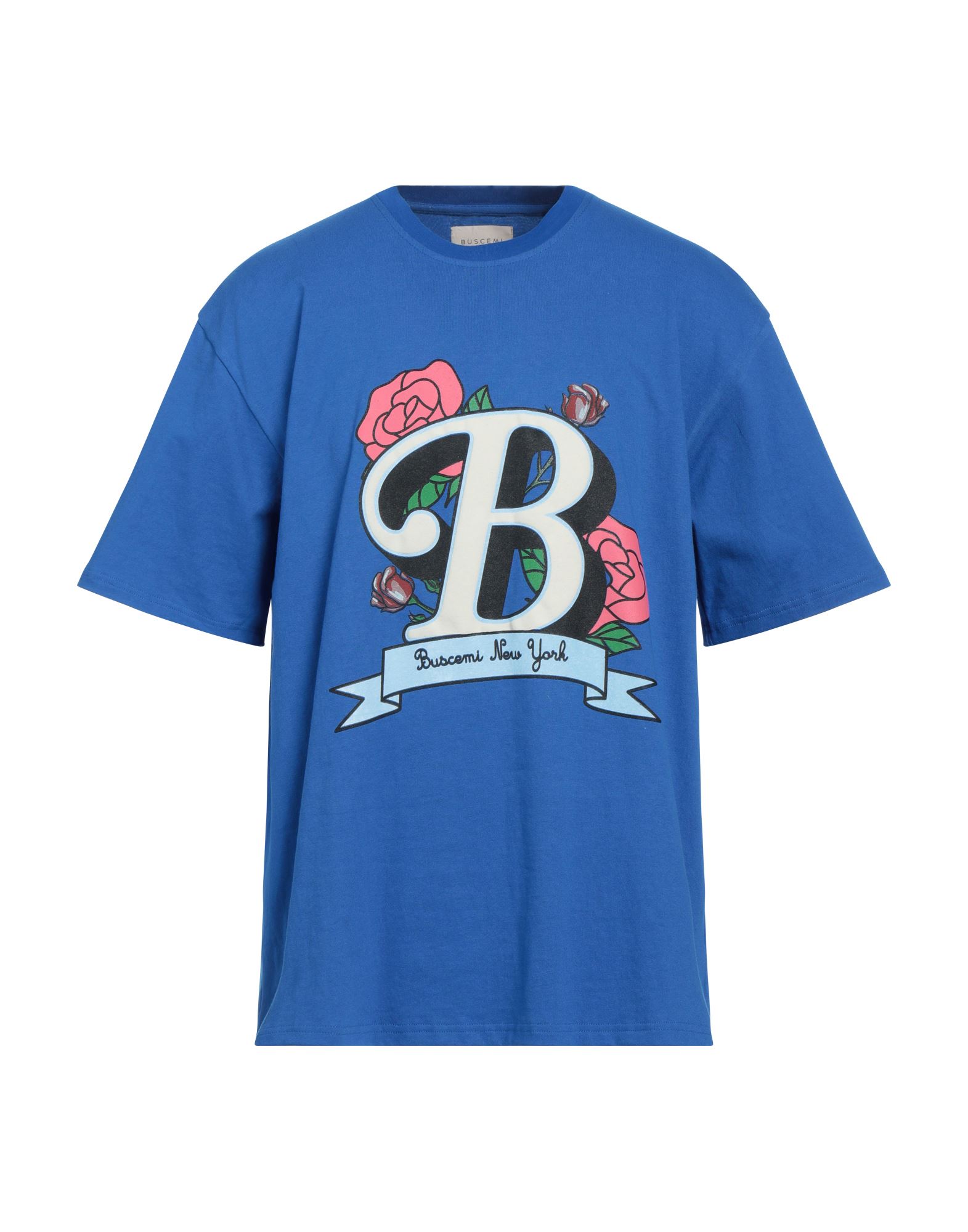 Buscemi Cotton Knitted T-shirt Blue
