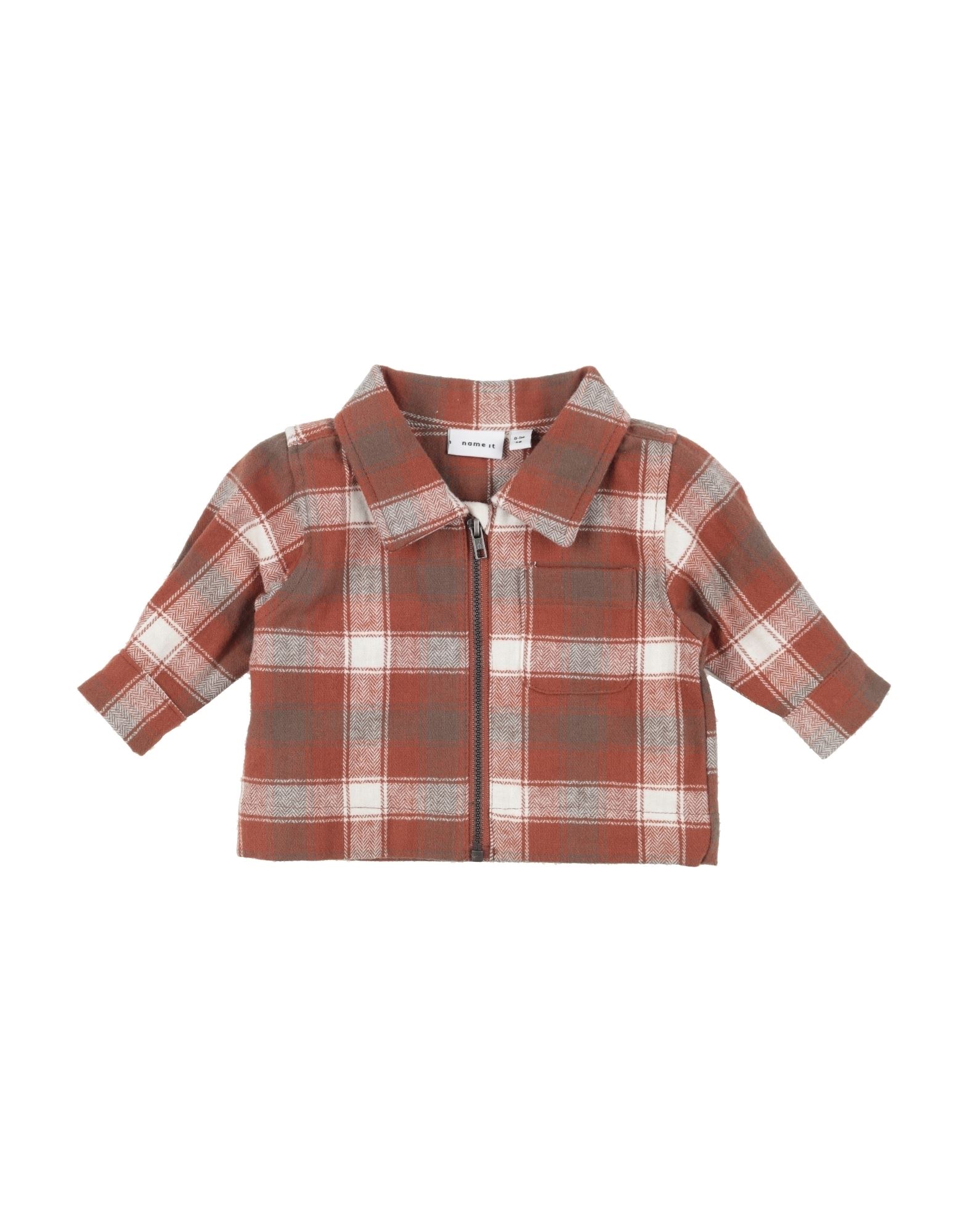 Name It® Kids' Name It Newborn Boy Shirt Rust Size 1 Cotton In Red