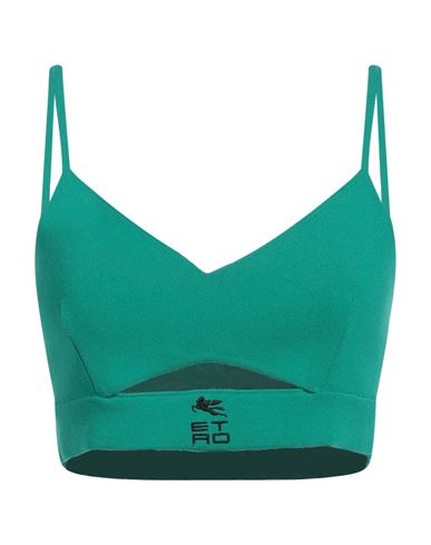 Etro Woman Top Green Size 8 Viscose, Polyester