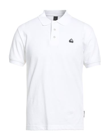 Moose Knuckles Logo-embroidered Cotton Polo Shirt In White