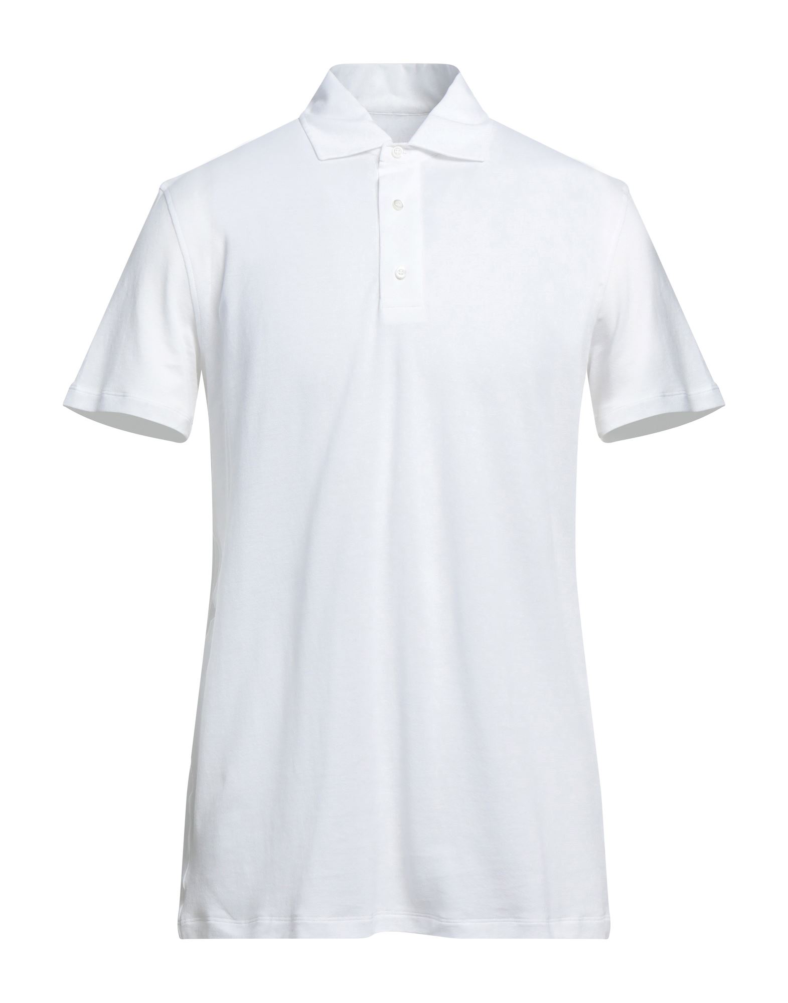 Isaia Man Polo Shirt White Size Xxl Cotton In White