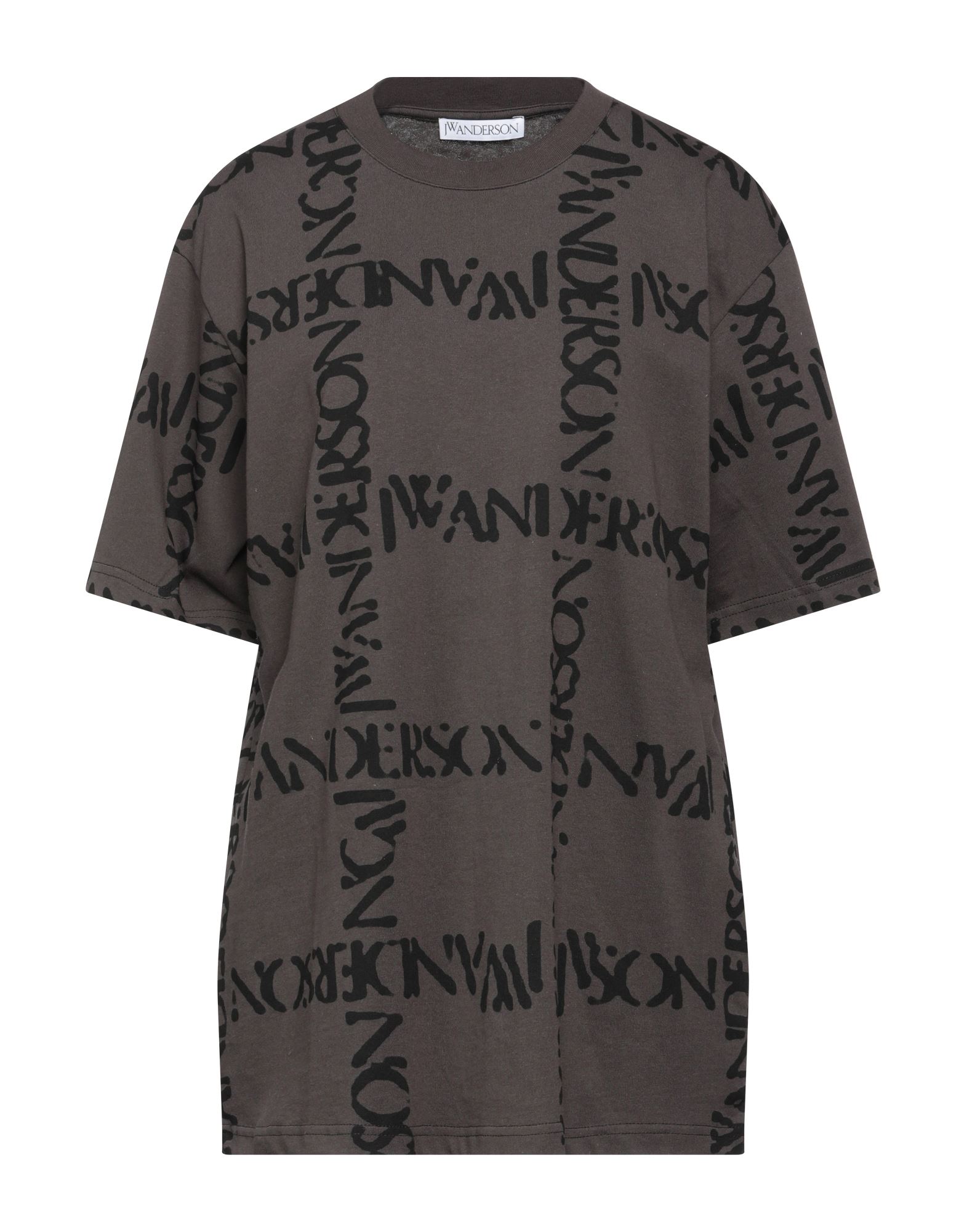 Shop Jw Anderson Woman T-shirt Lead Size Xxs Cotton In Grey