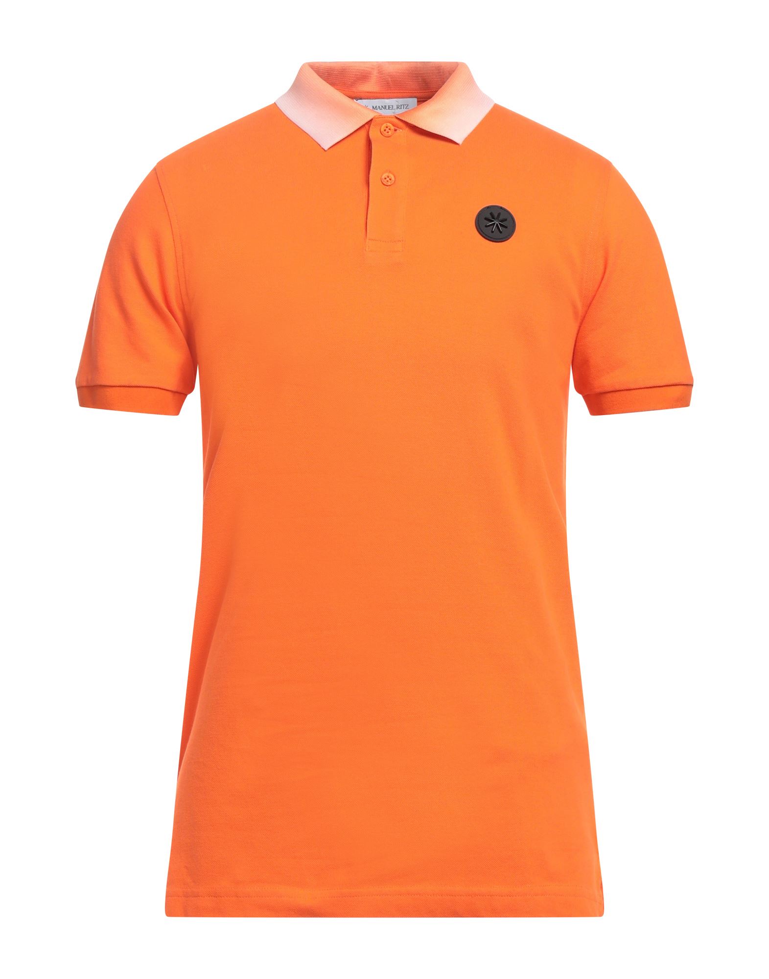 Manuel Ritz Polo Shirts In Orange