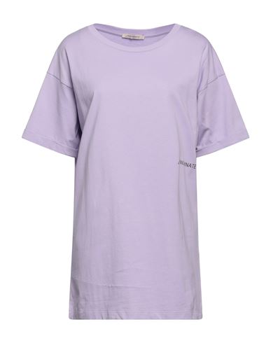 Hinnominate Woman T-shirt Light Purple Size M Cotton