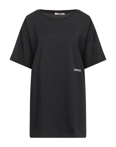 Hinnominate Woman T-shirt Black Size S Cotton