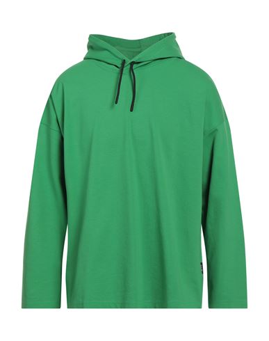 Hevo Hevò Man Sweatshirt Green Size M Cotton, Polyamide, Elastic Fibres