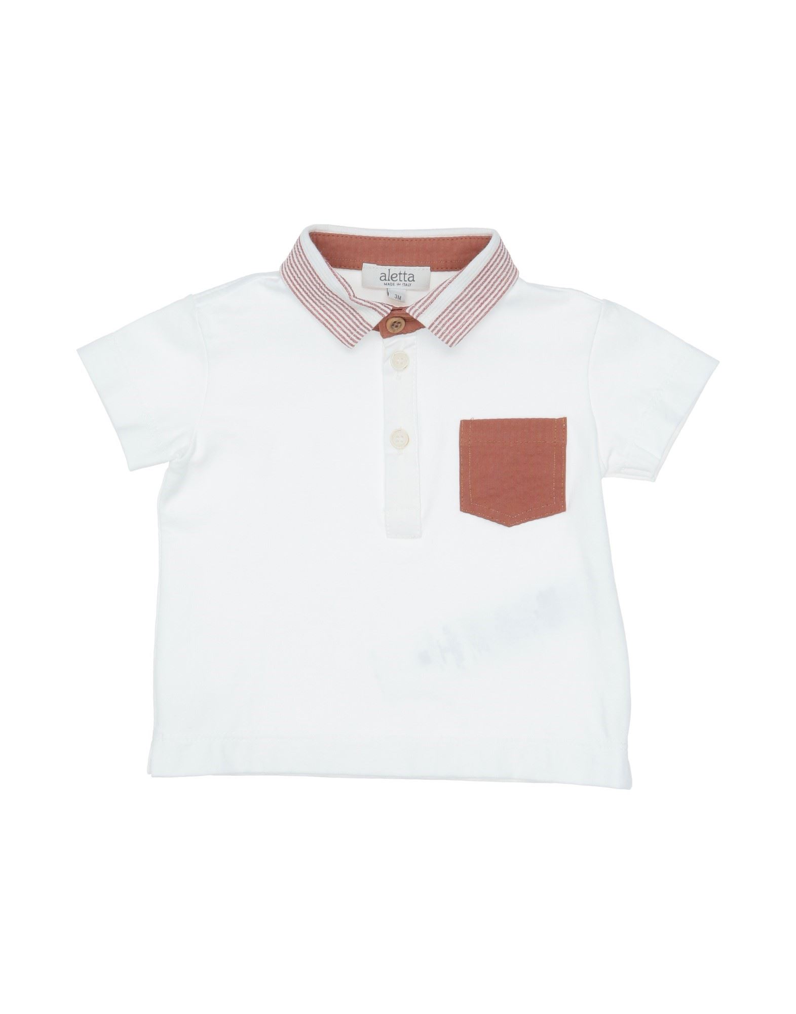 Aletta Kids'  Polo Shirts In White