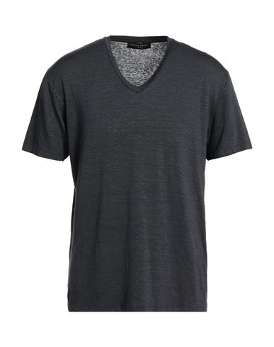 Daniele Fiesoli Man T-shirt Steel Grey Size M Linen, Elastane