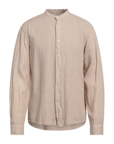 Roy Rogers Roÿ Roger's Riviera Man Shirt Beige Size L Linen In Nude