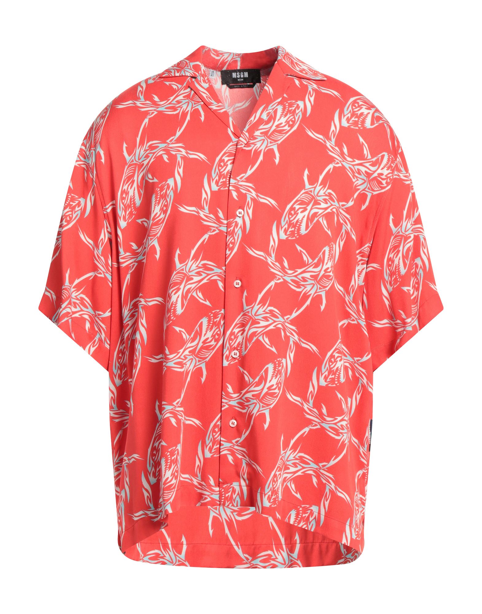 Msgm Shirts In Red