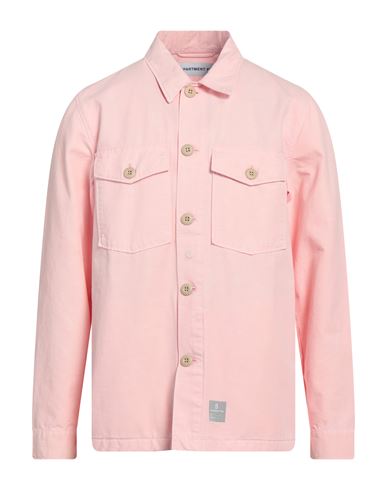 Department 5 Man Shirt Pink Size Xs Cotton