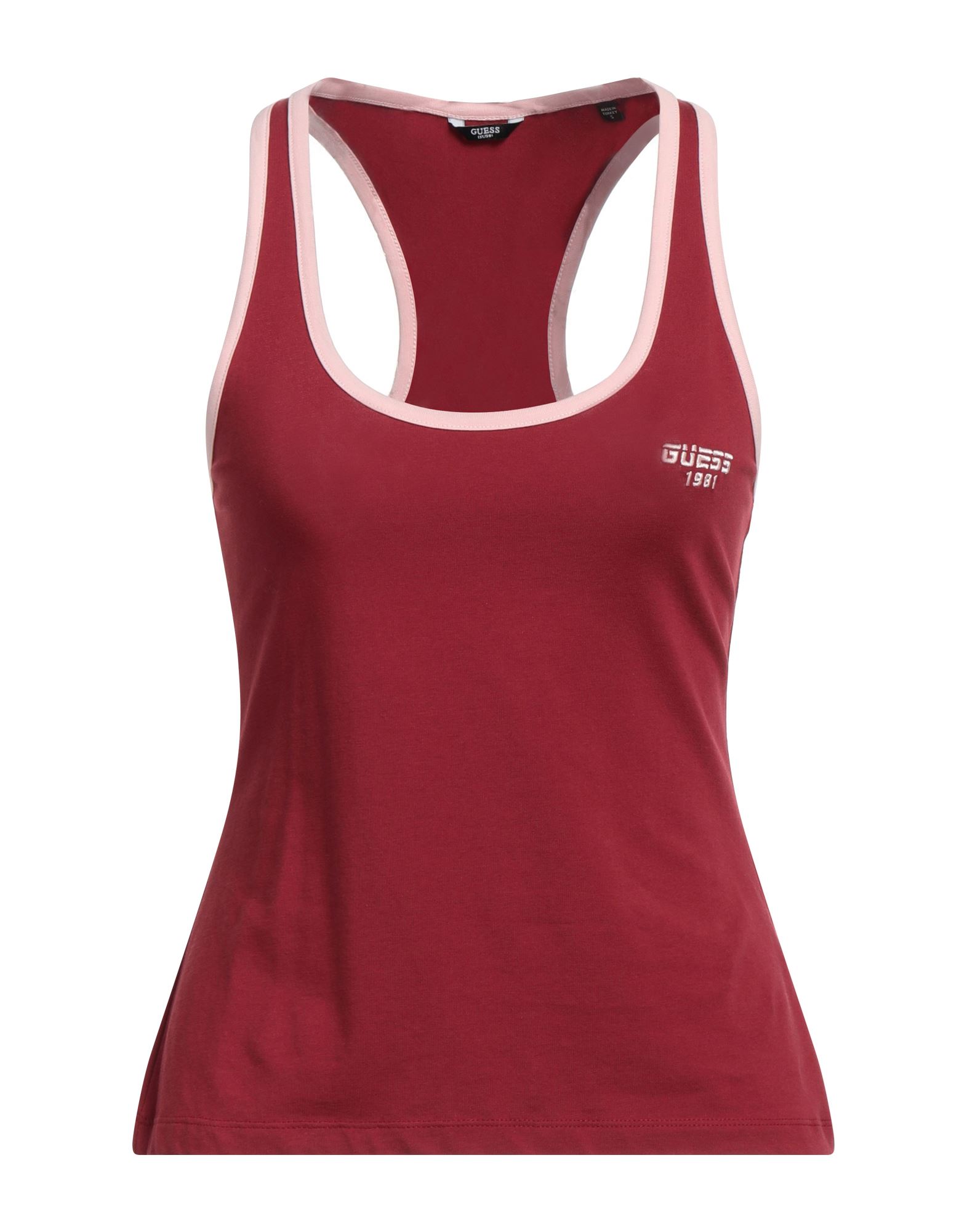 Guess Tank Tops In Red