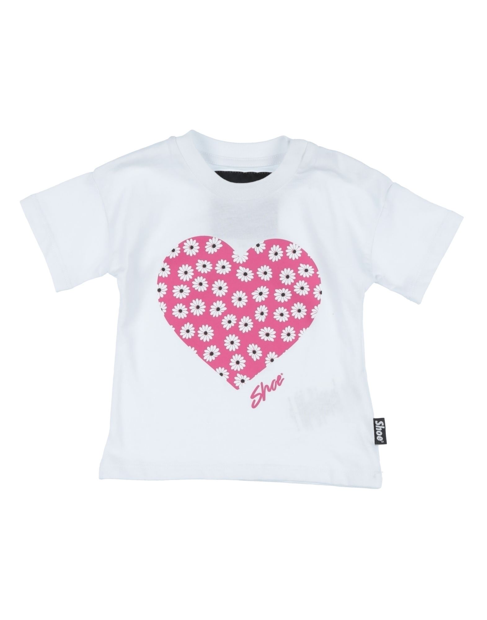 Shoe® Kids' Shoe Newborn Girl T-shirt White Size 3 Cotton