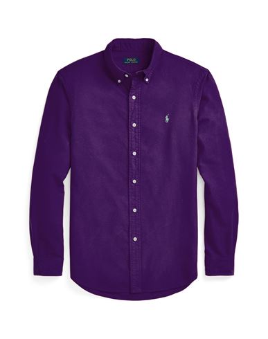 Polo Ralph Lauren Man Shirt Dark Purple Size Xxl Cotton
