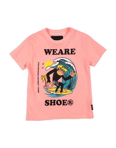 Shoe® Babies' Shoe Toddler Boy T-shirt Coral Size 4 Cotton In Red
