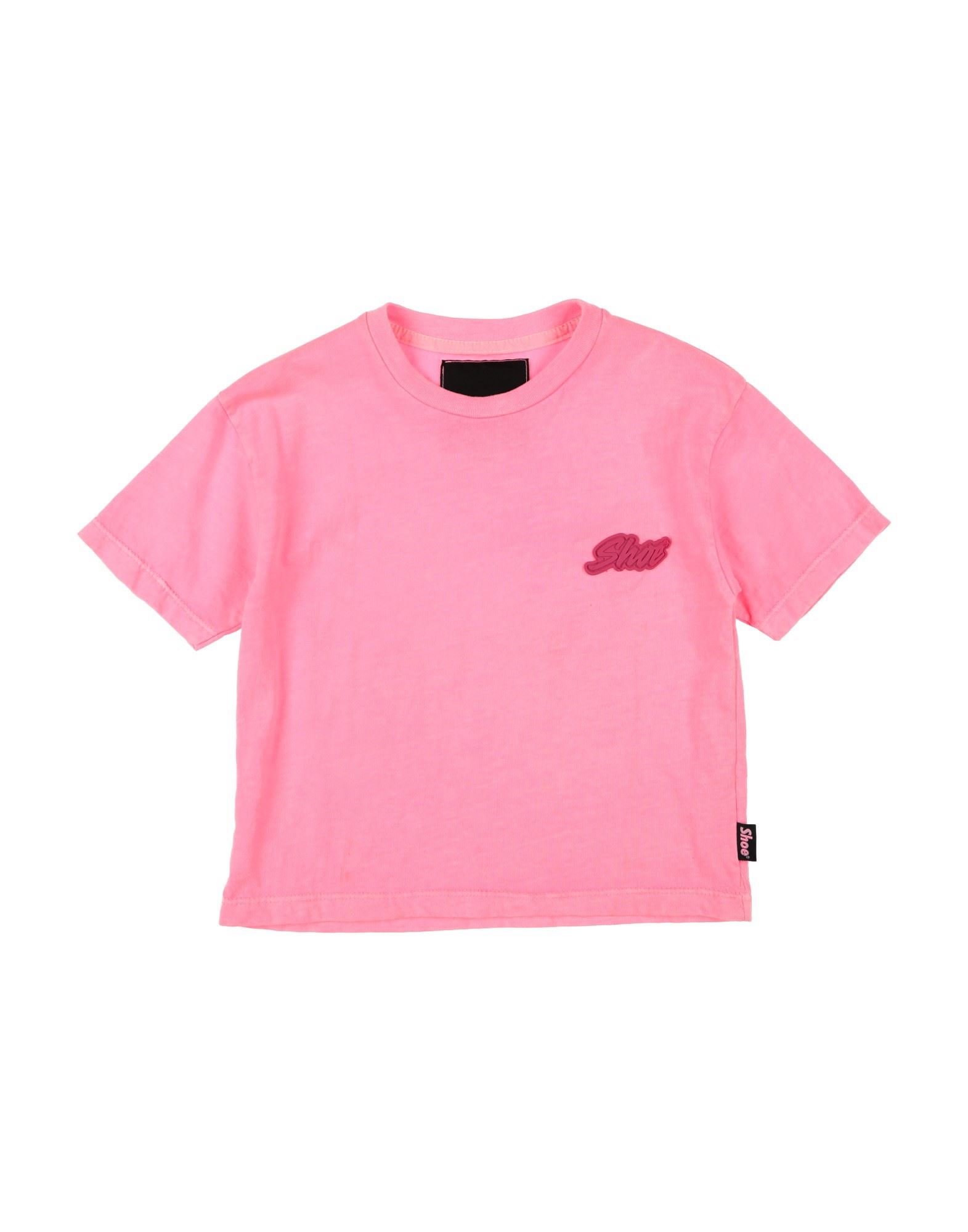 Shoe® Kids' Shoe Toddler Girl T-shirt Fuchsia Size 4 Cotton In Pink