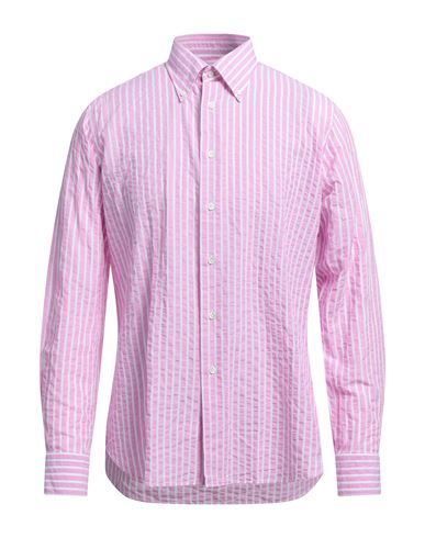 Agho Man Shirt Pink Size 16 Cotton, Linen