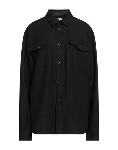 Caruso Man Shirt Black Size L Linen