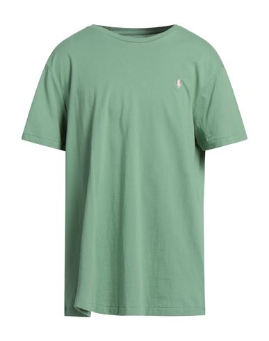 Polo Ralph Lauren Man T-shirt Light Green Size Xxl Cotton