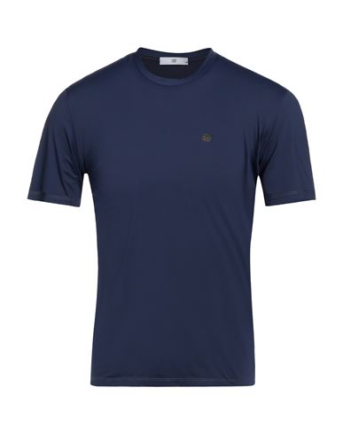 Pmds Premium Mood Denim Superior Man T-shirt Navy Blue Size Xxl Polyamide, Elastane