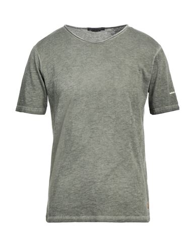 Daniele Alessandrini Man T-shirt Military Green Size M Cotton