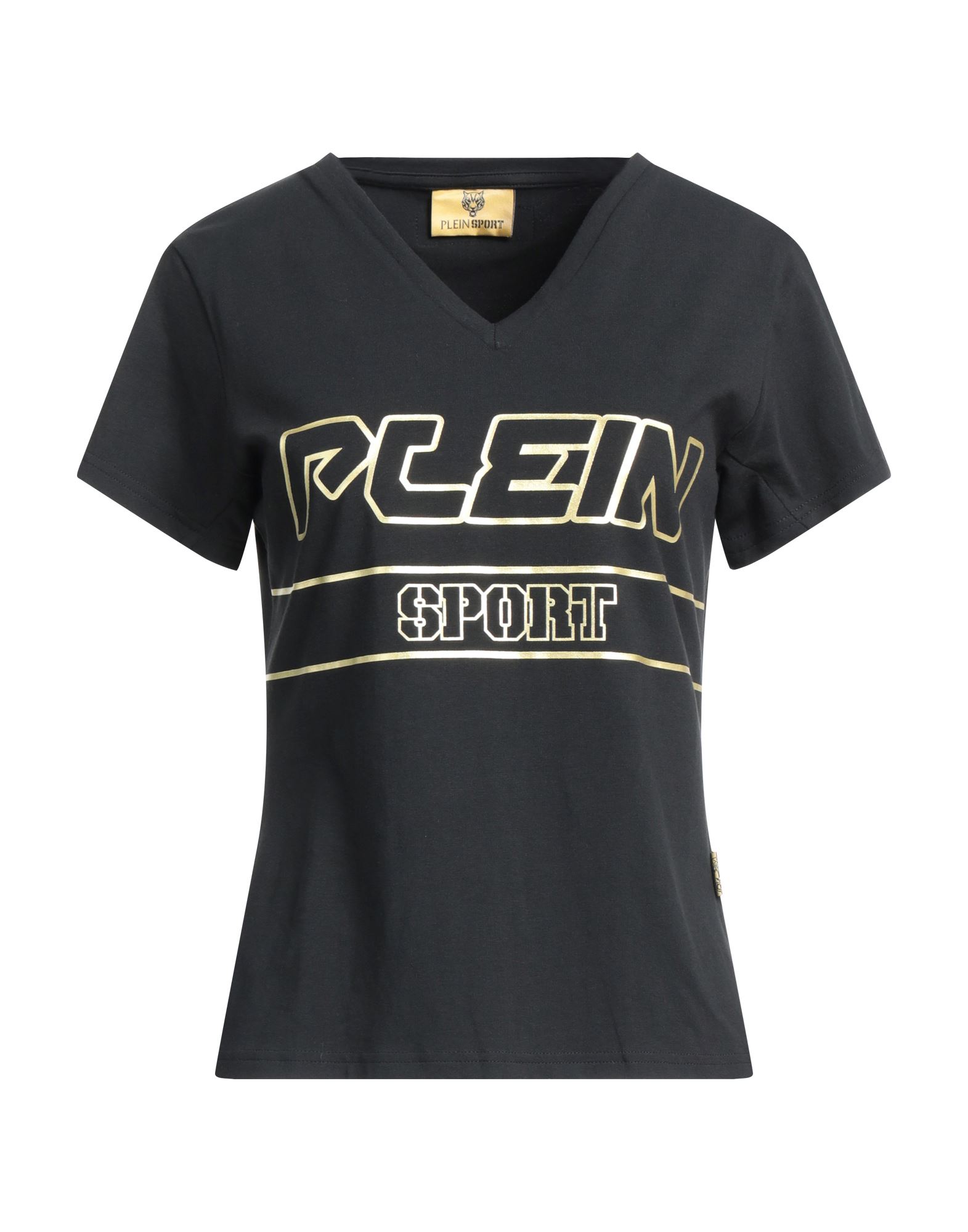 Shop Plein Sport Woman T-shirt Black Size S Cotton, Elastane