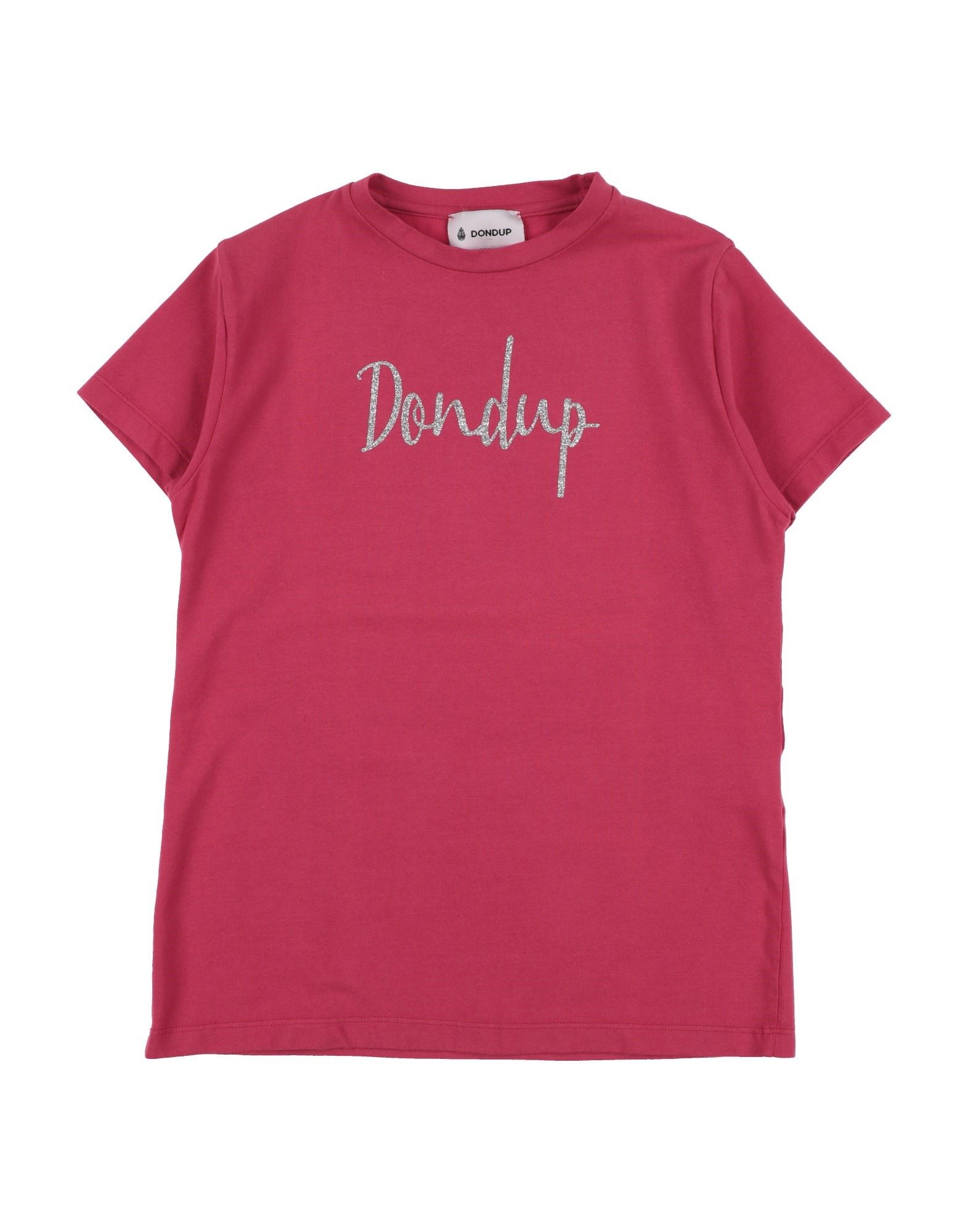 Shop Dondup Toddler Girl T-shirt Garnet Size 3 Cotton, Elastane In Red
