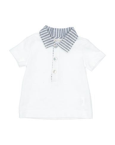 J.o. Milano Babies' J. O. Milano Newborn Boy Polo Shirt White Size 3 Cotton