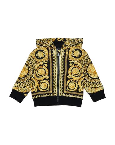 Shop Versace Young Newborn Sweatshirt Black Size 3 Cotton, Elastane