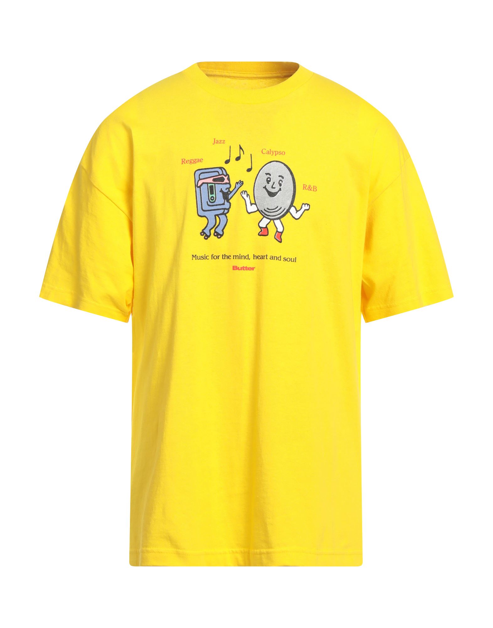 Butter Goods T-shirts In Yellow