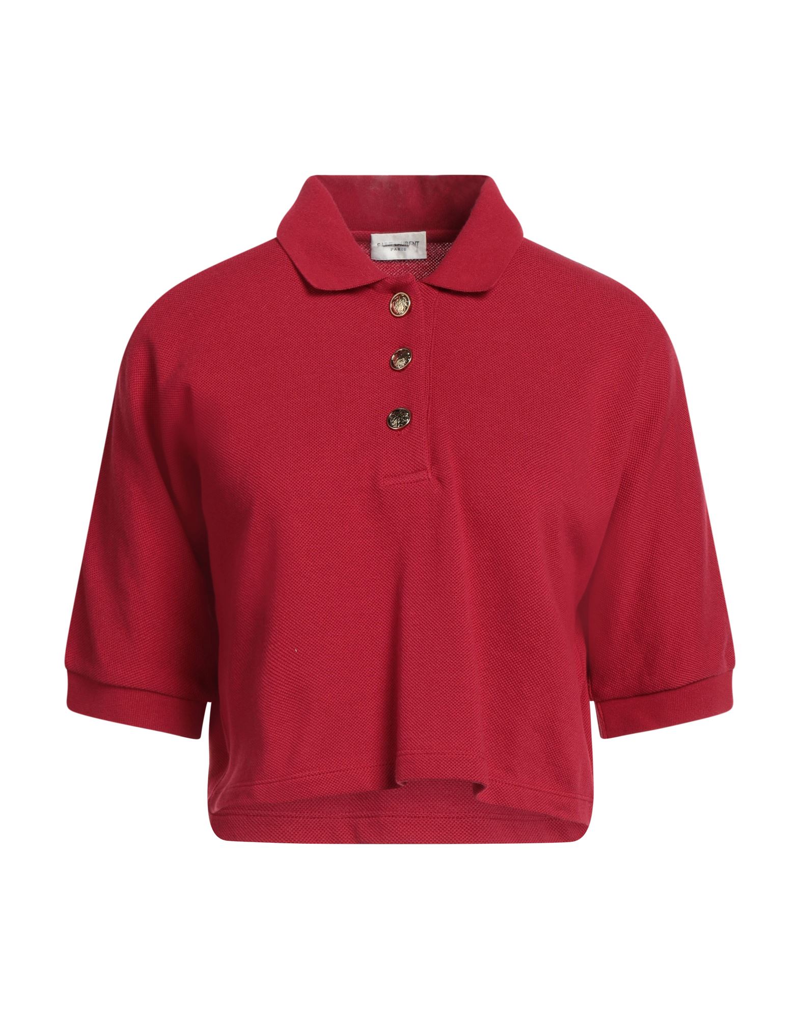 Saint Laurent Polo Shirts In Red