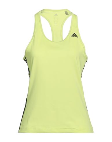 Adidas Originals Adidas Woman Tank Top Acid Green Size 0 Polyester, Elastane