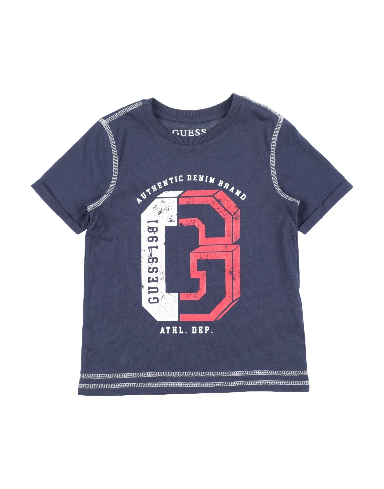 Guess Kids'  T-shirts In Navy Blue