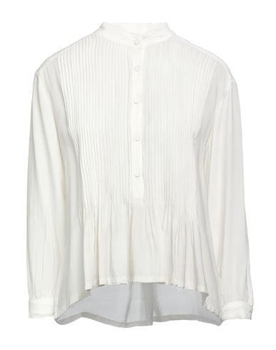 Shop Atos Lombardini Woman Shirt Ivory Size 10 Viscose In White