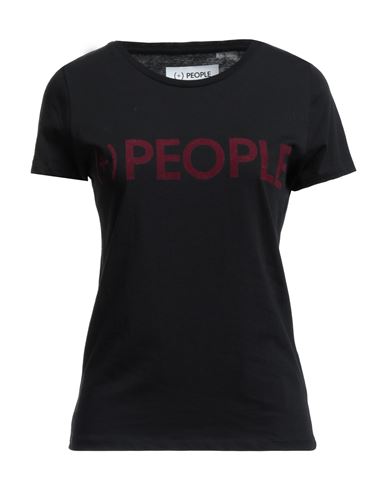 People (+)  Woman T-shirt Black Size S Organic Cotton