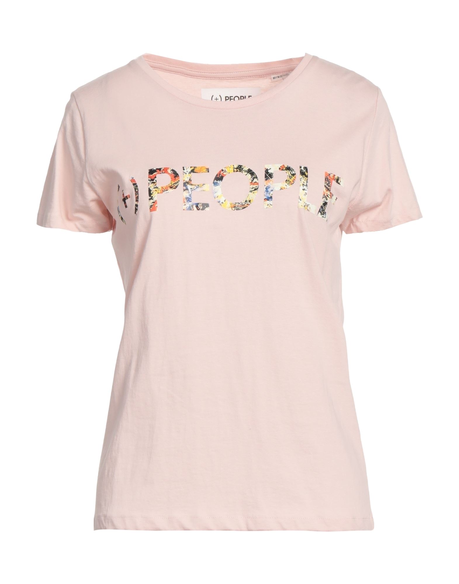 People (+)  Woman T-shirt Light Pink Size S Organic Cotton