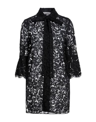 Valentino Garavani Woman Shirt Black Size 4 Viscose, Cotton, Polyamide In Black