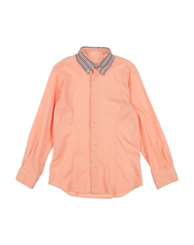 Tagliatore Babies'  Toddler Boy Shirt Apricot Size 6 Cotton, Elastane In Orange