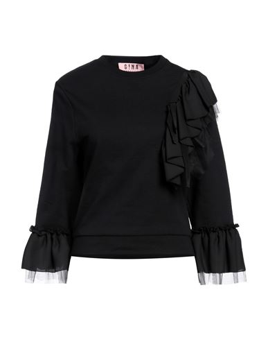 Shop Gina Gorgeous Woman Sweatshirt Black Size Xs Cotton, Polyester