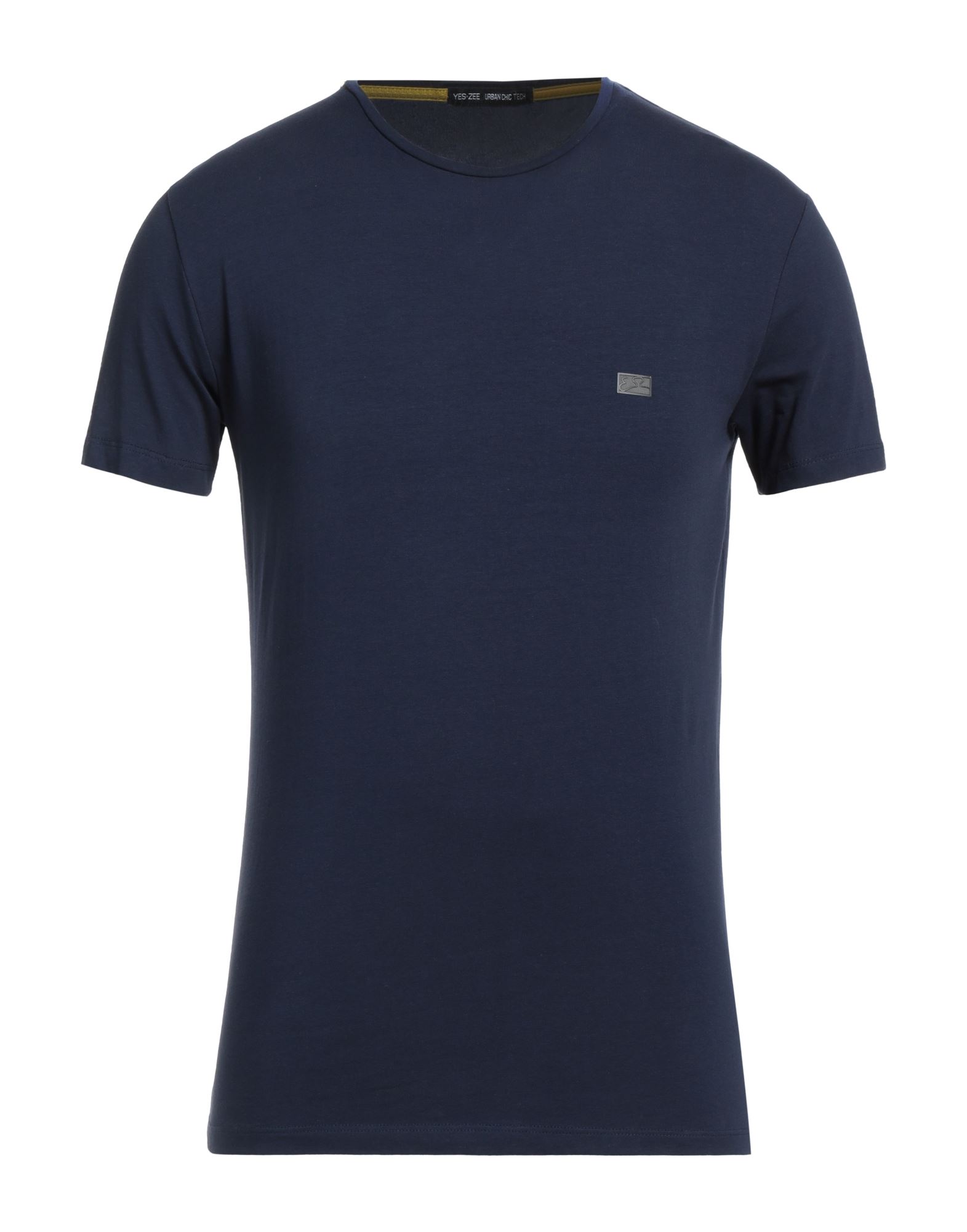 Shop Yes Zee By Essenza Man T-shirt Midnight Blue Size Xl Cotton, Elastane