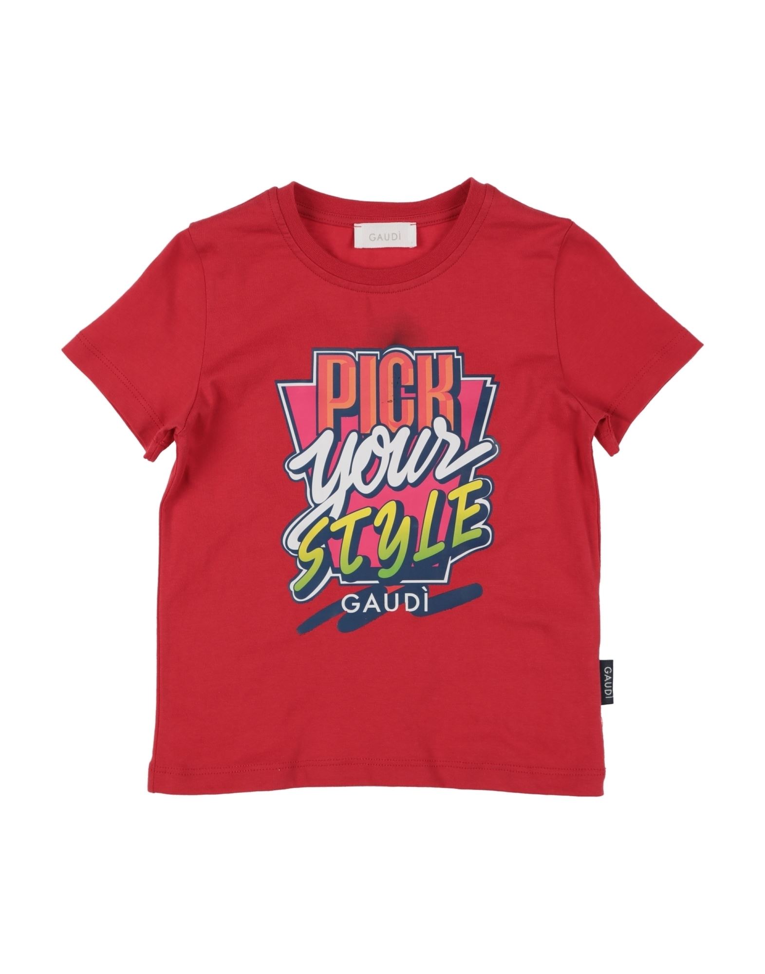 Gaudì Kids'  Toddler Boy T-shirt Red Size 7 Cotton