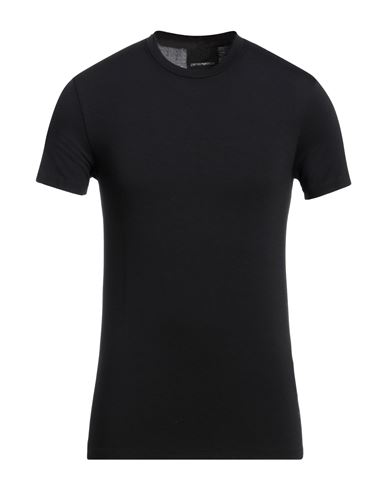 Emporio Armani Man T-shirt Black Size S Viscose, Elastane