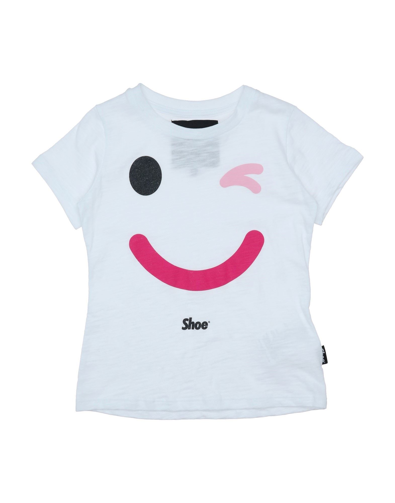 Shoe® Kids' Shoe Toddler Girl T-shirt White Size 4 Cotton