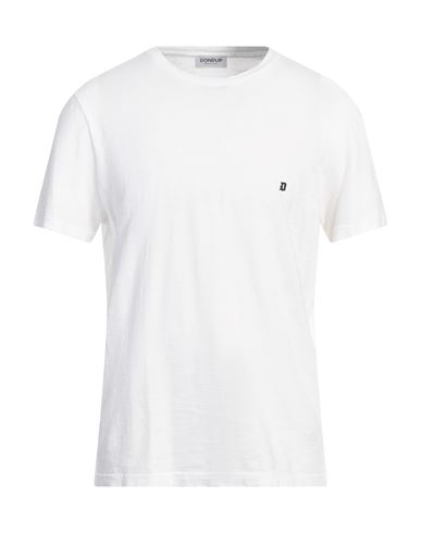 Dondup Short Sleeves T-shirt With Small Logo In White