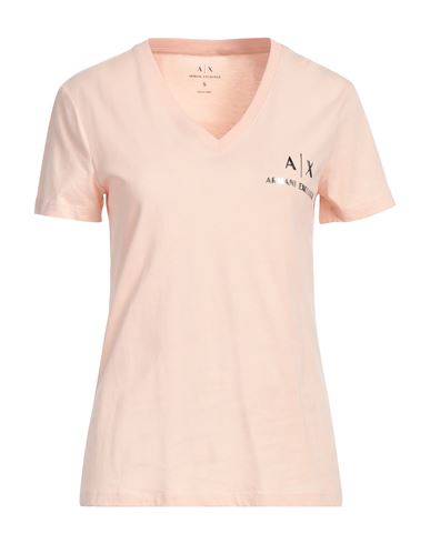 Armani Exchange Woman T-shirt Light Pink Size Xxl Cotton