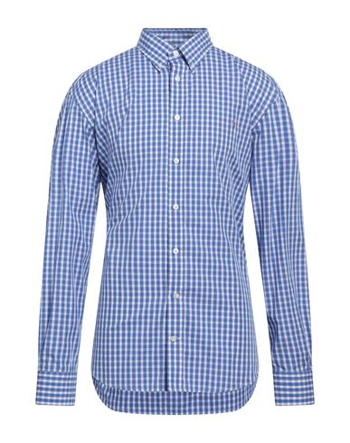 Harmont & Blaine Man Shirt Azure Size Xxl Cotton In Blue