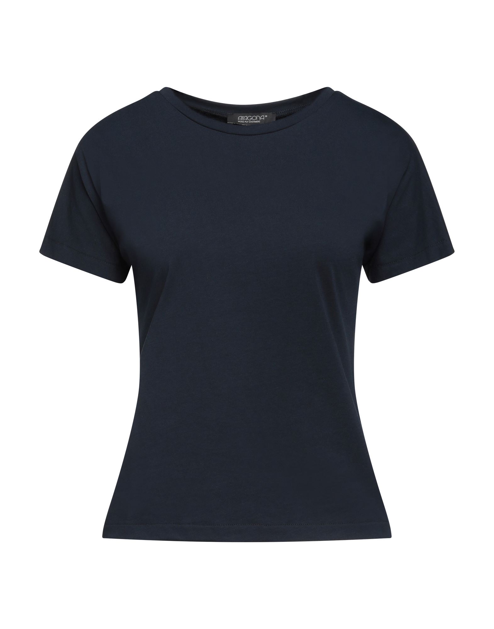 Aragona Woman T-shirt Midnight Blue Size 12 Cotton
