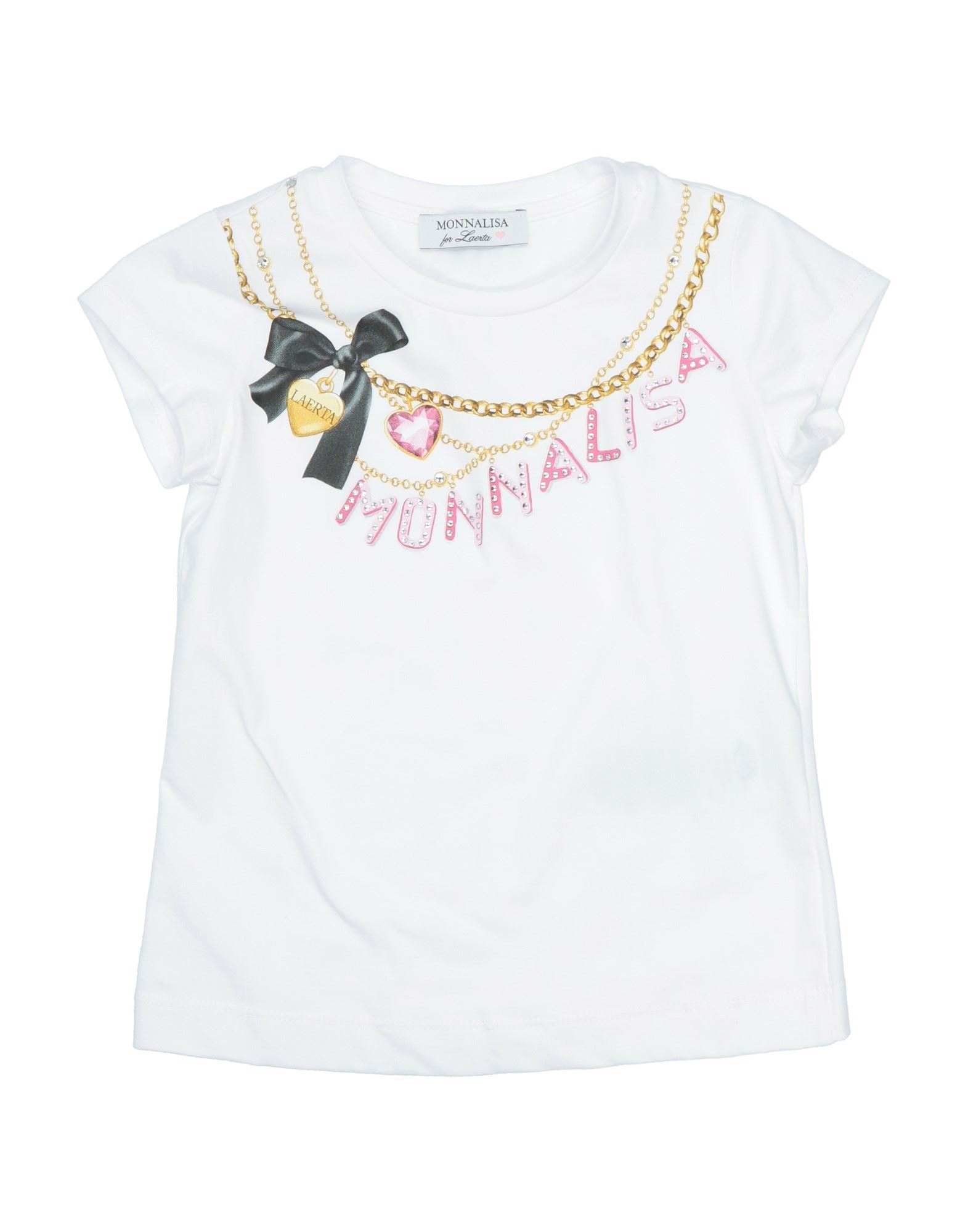 Monnalisa Kids'  T-shirts In White