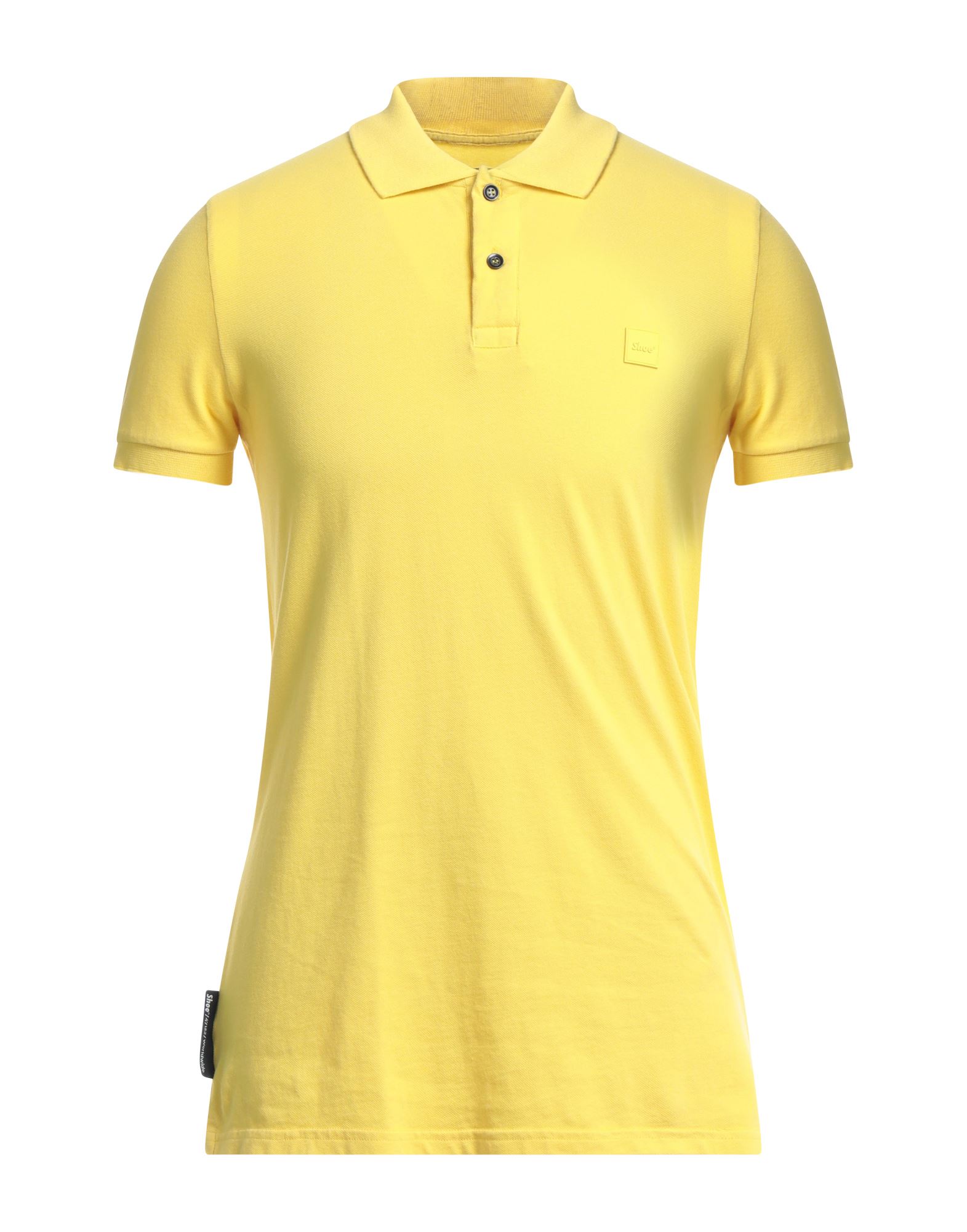 Shoe® Shoe Man Polo Shirt Yellow Size S Cotton, Elastane